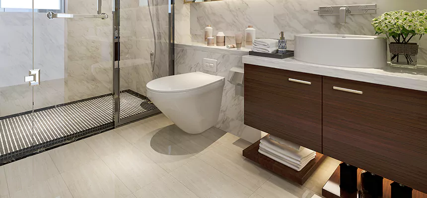 Burst Pipe Bathroom Cleanup in Rochester